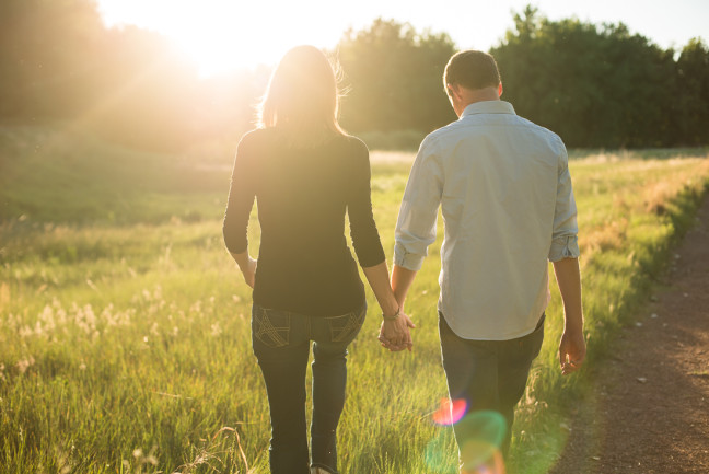 Denver Engagement Photography bluff lake