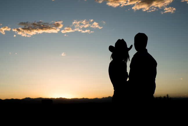 Denver Engagement Photography bluff lake
