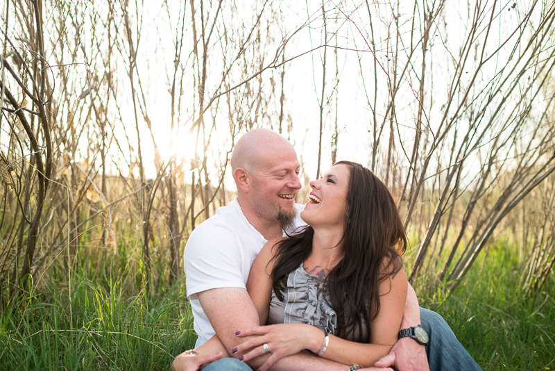 Denver Engagement Photography laughing couple
