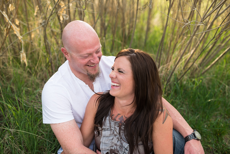 Denver Engagement Photography couple laughing
