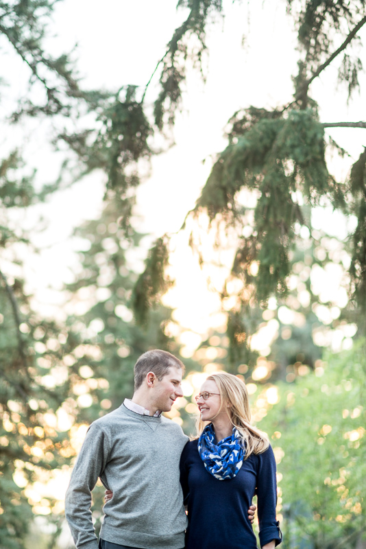 Denver Engagement Photography couple in beautiful trees