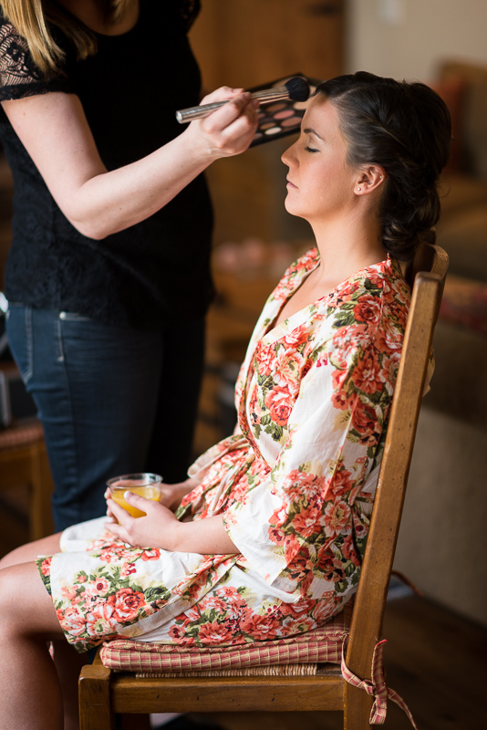 Spruce Mountain Ranch Wedding Photography bride getting ready