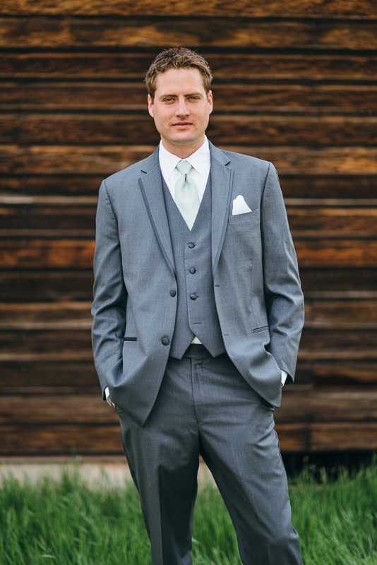 Spruce Mountain Ranch Wedding Photography groom portrait