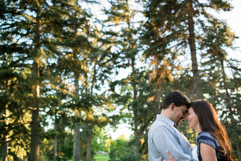 Denver Engagement Photographer intimate tree moment