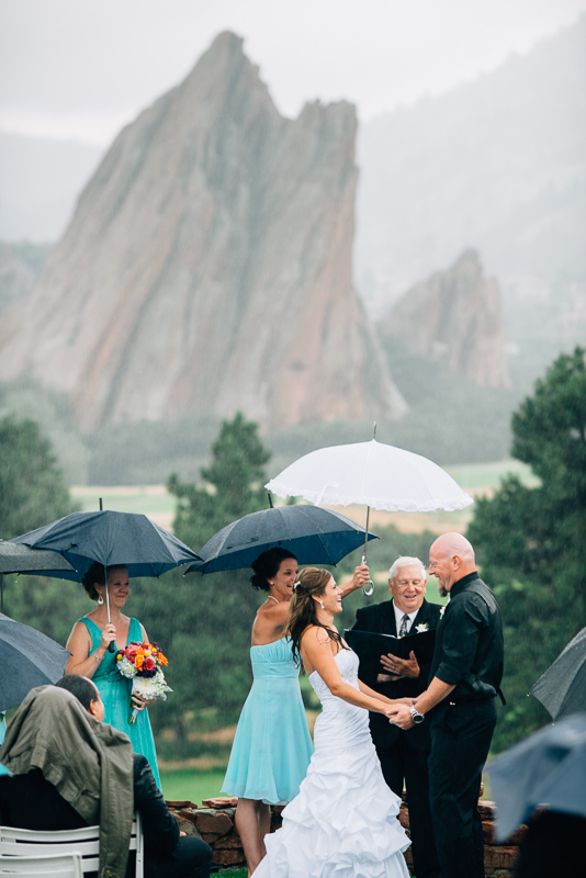 Denver Wedding Photography Arrowhead rainy ceremony