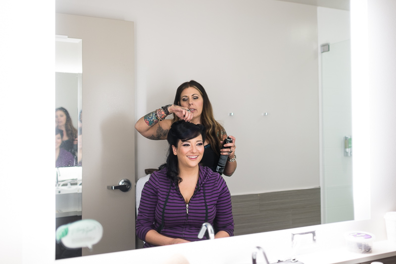 Denver Wedding Photographer Hudson Gardens getting ready