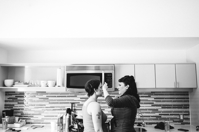 Denver Wedding Photographer Hudson Gardens getting ready