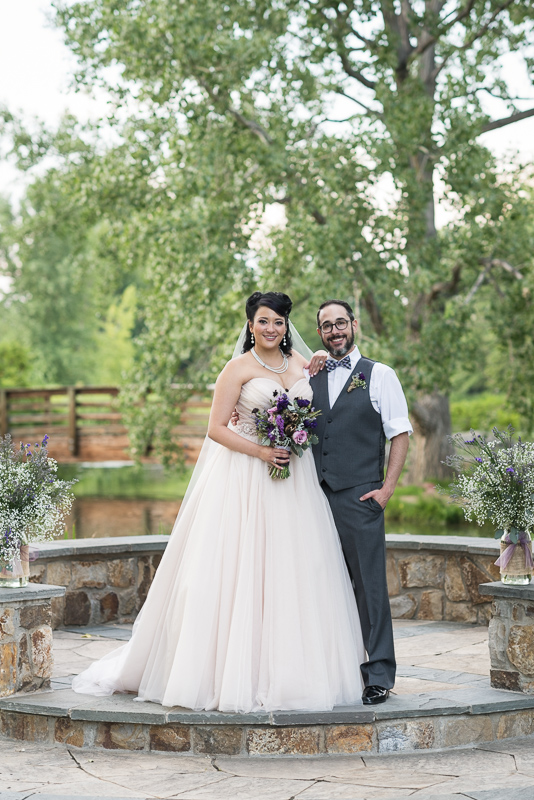 Denver Wedding Photographer Hudson Gardens portrait of couple