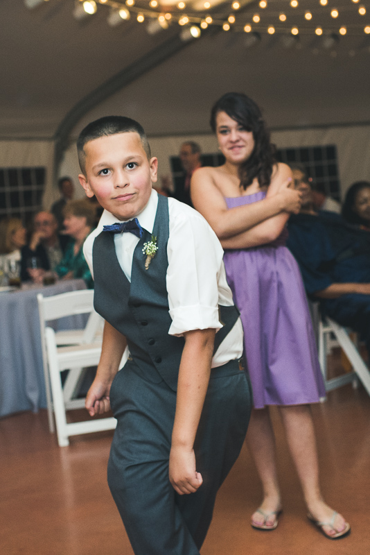 Denver Wedding Photographer Hudson Gardens reception dancing