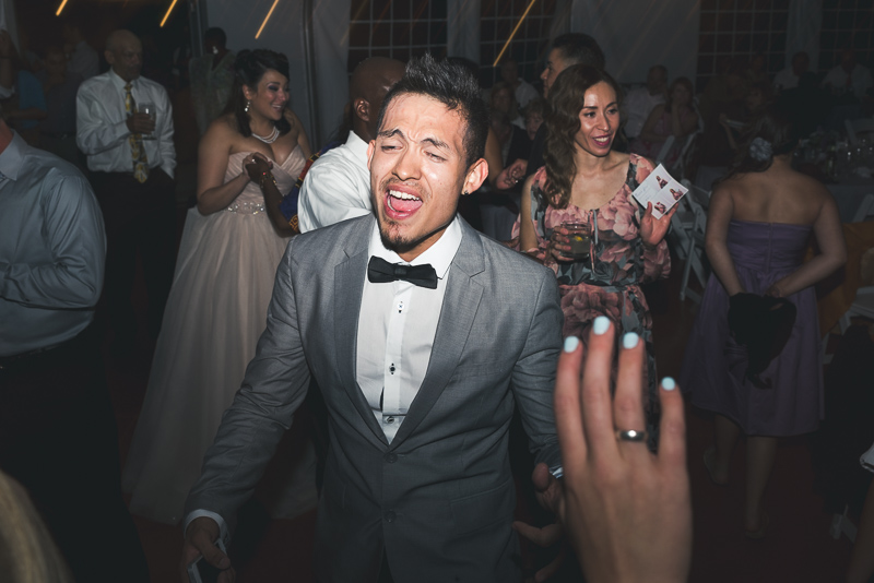 Denver Wedding Photographer Hudson Gardens reception dancing