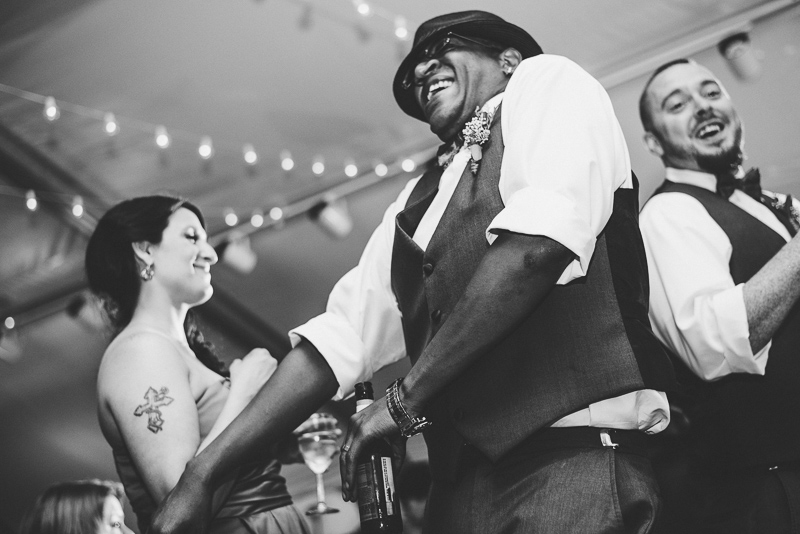 Denver Wedding Photographer Hudson Gardens reception dancing