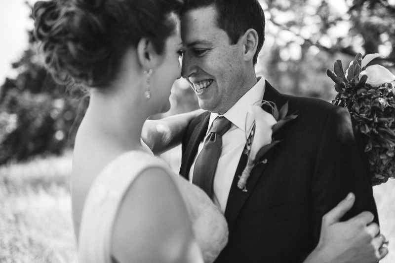 Golden Wedding Photographer black and white foreheads touching