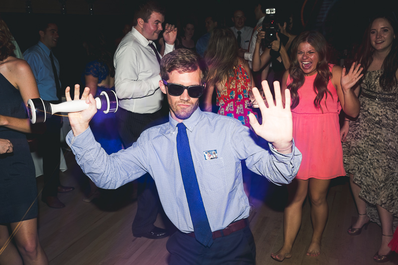 Golden Wedding Photographer dancing with shakeweight