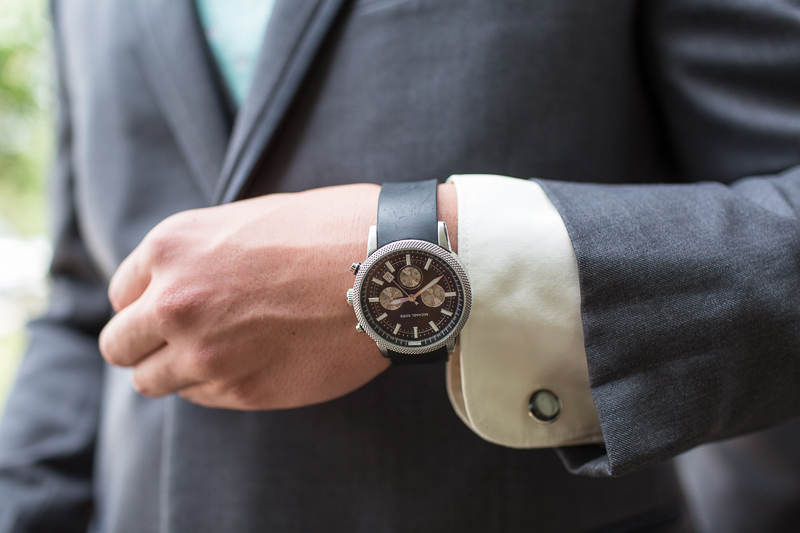 Silverthorne Wedding Photographer groom watch