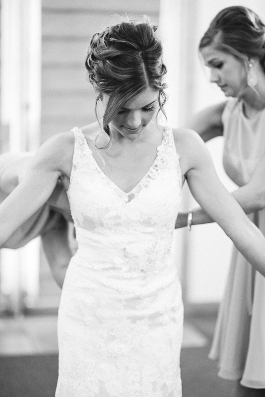 Silverthorne Wedding Photographer bride getting dressed