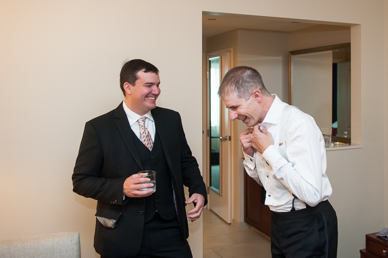 Denver Opera House Wedding Photographer groom getting ready