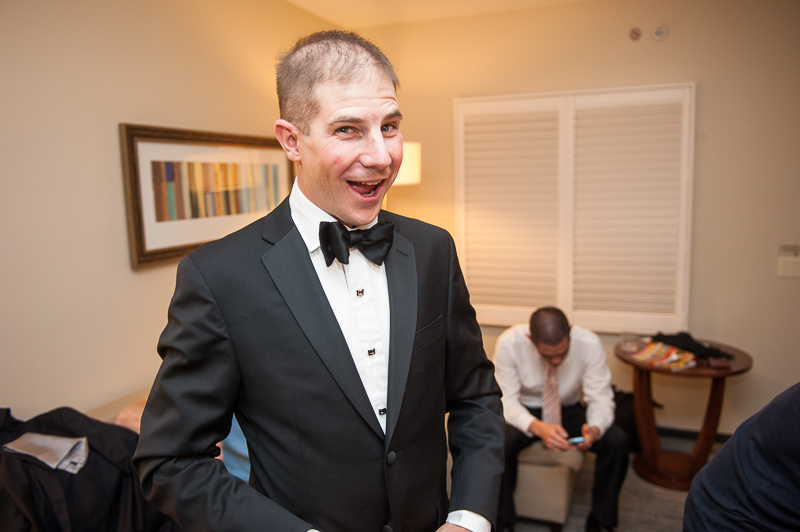 Denver Opera House Wedding Photographer groom getting ready