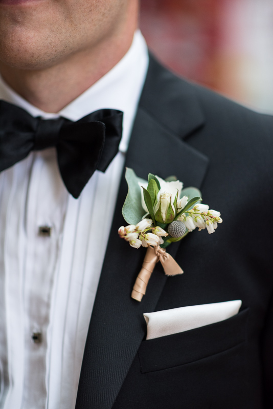 Denver Opera House Wedding Photographer bouttonere