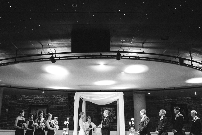 Denver Opera House Wedding Photographer black and white