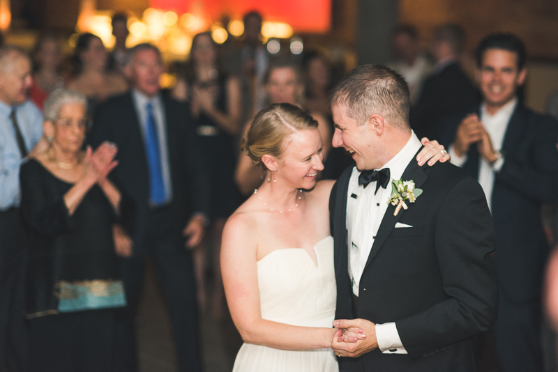 Denver Opera House Wedding Photographer bride and groom dancing