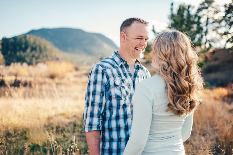 Denver Engagement Photographer couple with mountains