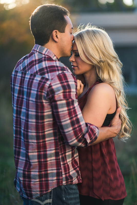 Denver Engagement Photography gentle kiss