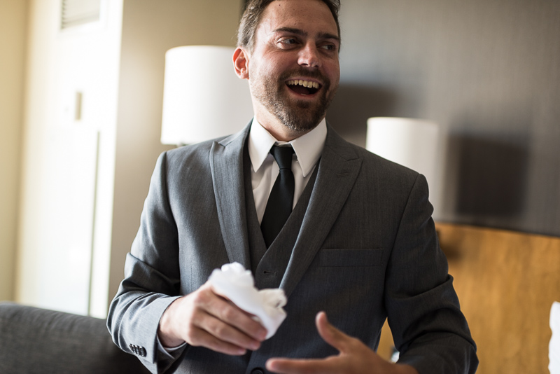Denver Wedding Photography History Colorado groom laughing