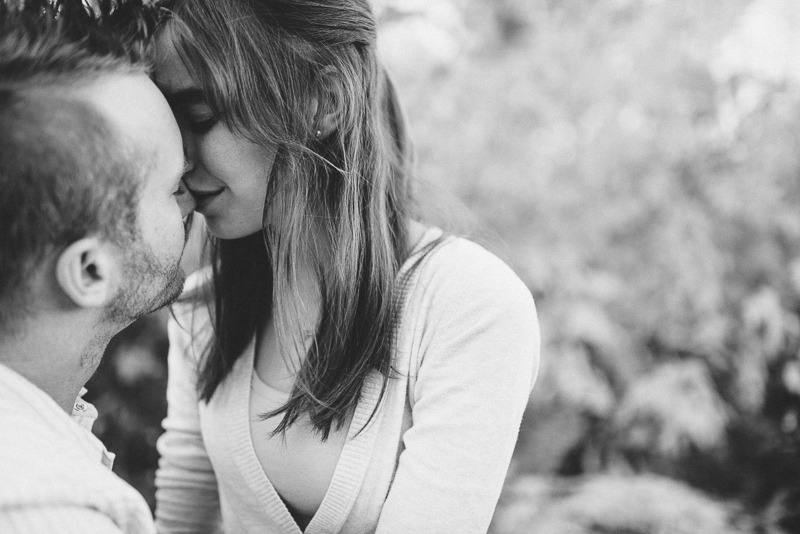 Denver Engagement Photography Chatfield Botanic Gardens black and white