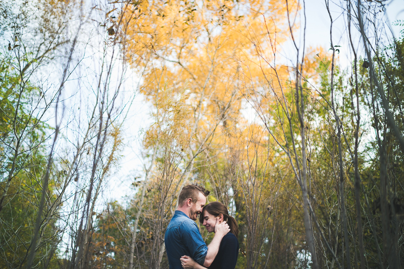Denver Engagement Photography Chatfield Botanic Gardens laughing