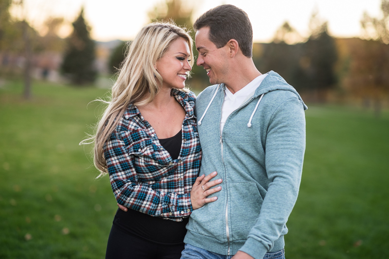 Denver Engagement Photography walking smiling
