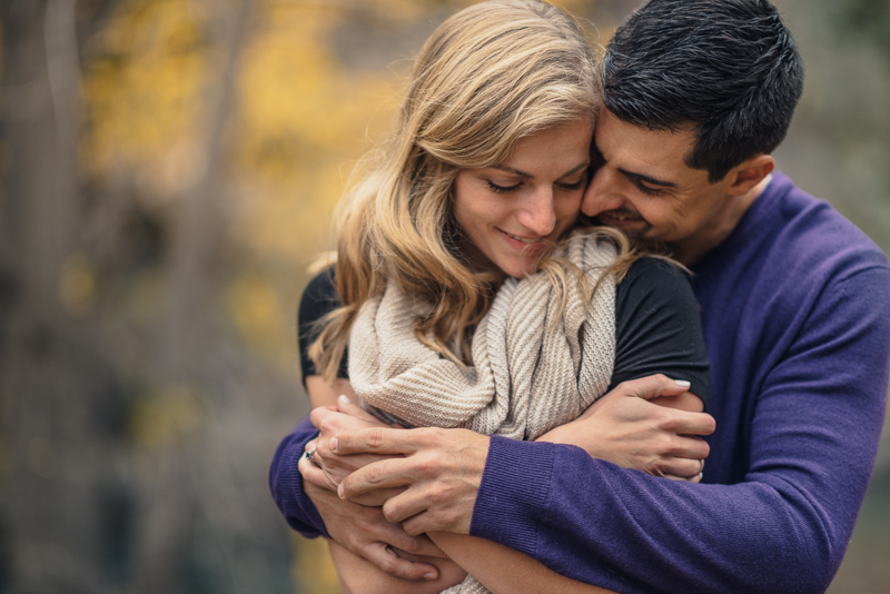 Golden Engagement Photography fall color