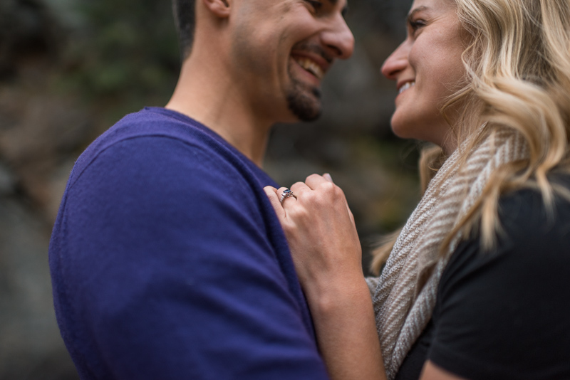 Golden Engagement Photography ring