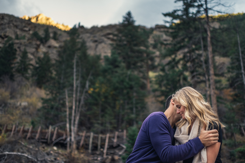 Golden Engagement Photography couple