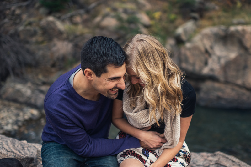 Golden Engagement Photography laughter