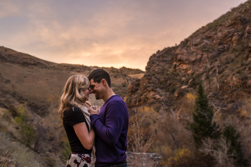 Golden Engagement Photography sunset