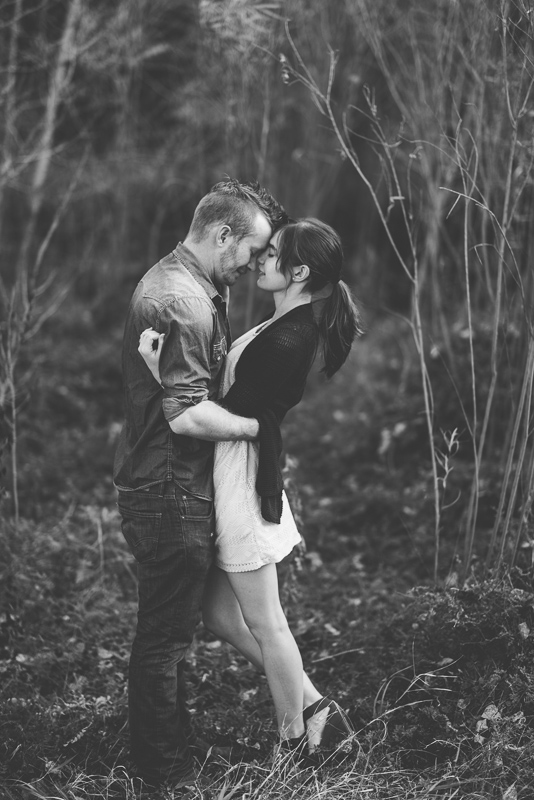 Denver engagement photography black and white