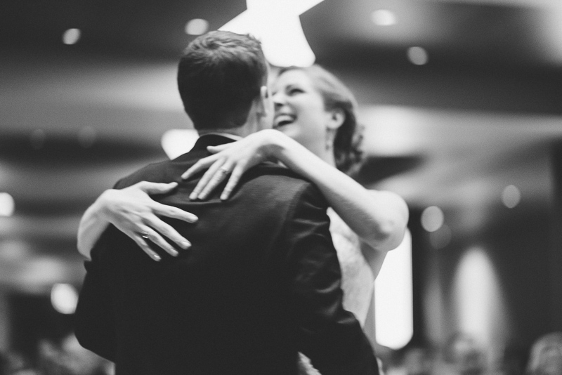 Denver wedding photography laughing first dance