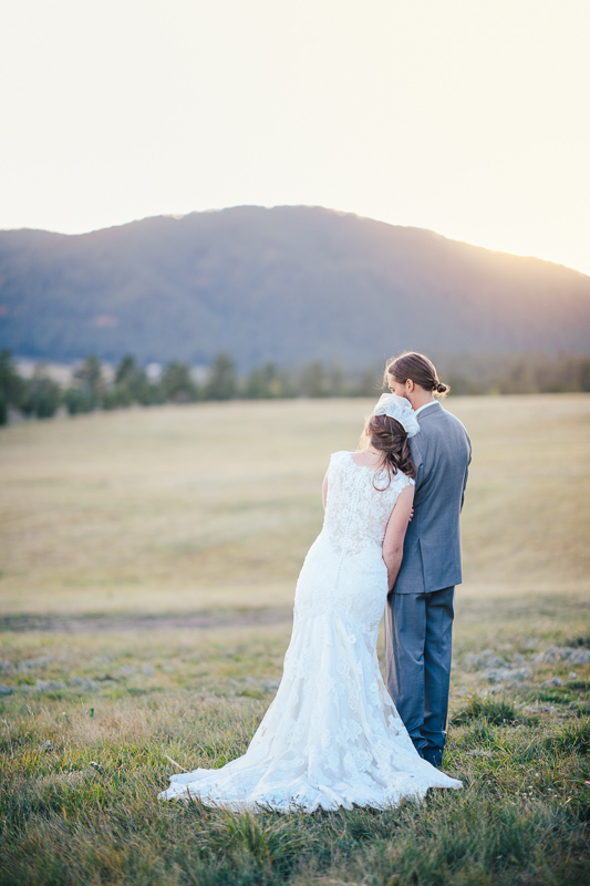 Denver Wedding Photography bride and groom sunset