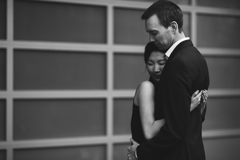 Denver engagement photography quiet embrace