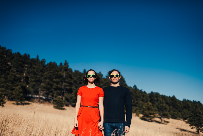 Evergreen Engagement Photography sunglasses