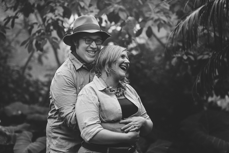 Denver Engagement Photography black and white