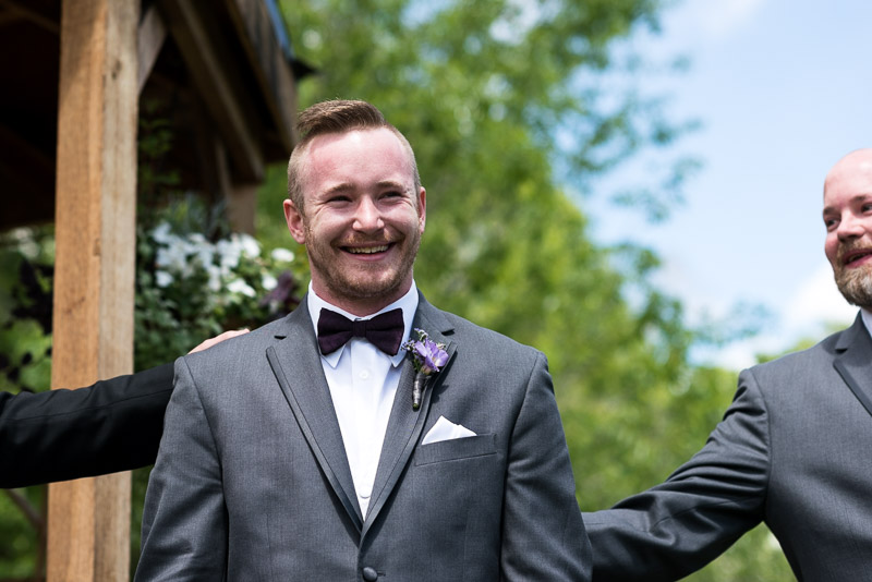 chatfield botanic gardens wedding photography happy groom