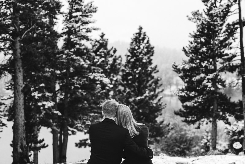 Boulder Engagement Photography leaning together