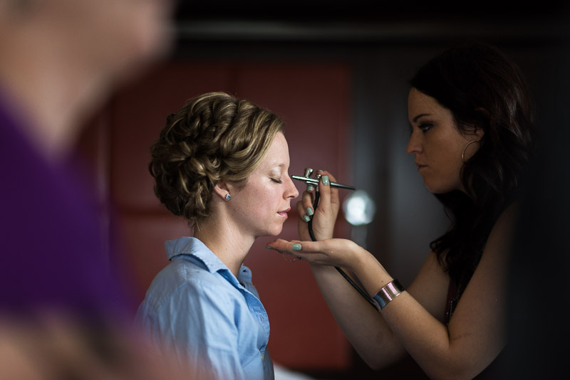 Denver Wedding Photography Cherokee Ranch and Castle bride makeup