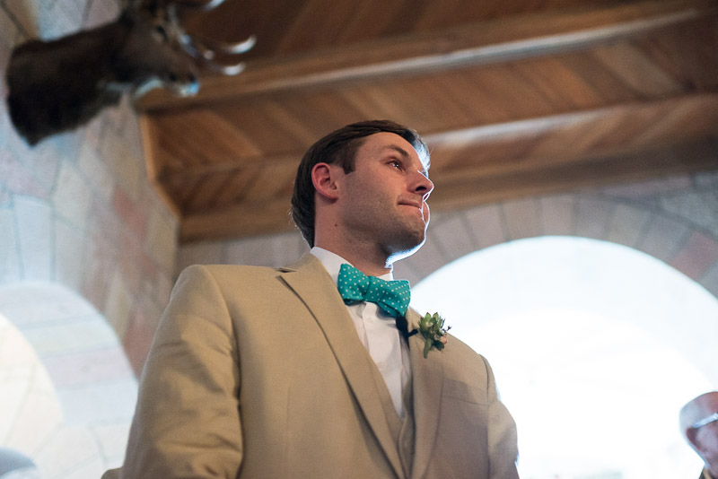 Denver Wedding Photography Cherokee Ranch and Castle groom smile