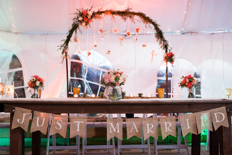 Denver Wedding Photography Cherokee Ranch and Castle head table