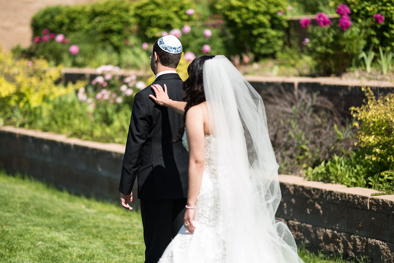 denver jewish wedding photographer first look