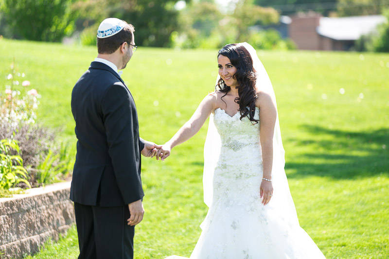 denver jewish wedding photographer first look