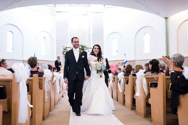 denver jewish wedding photographer recessional