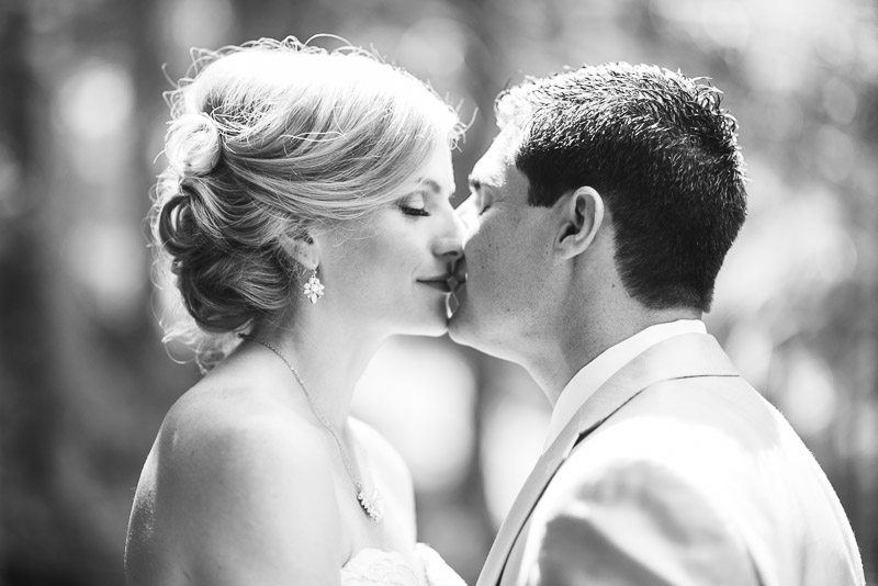 Emily and Ryan Lower Lake Ranch Wedding Photography kiss
